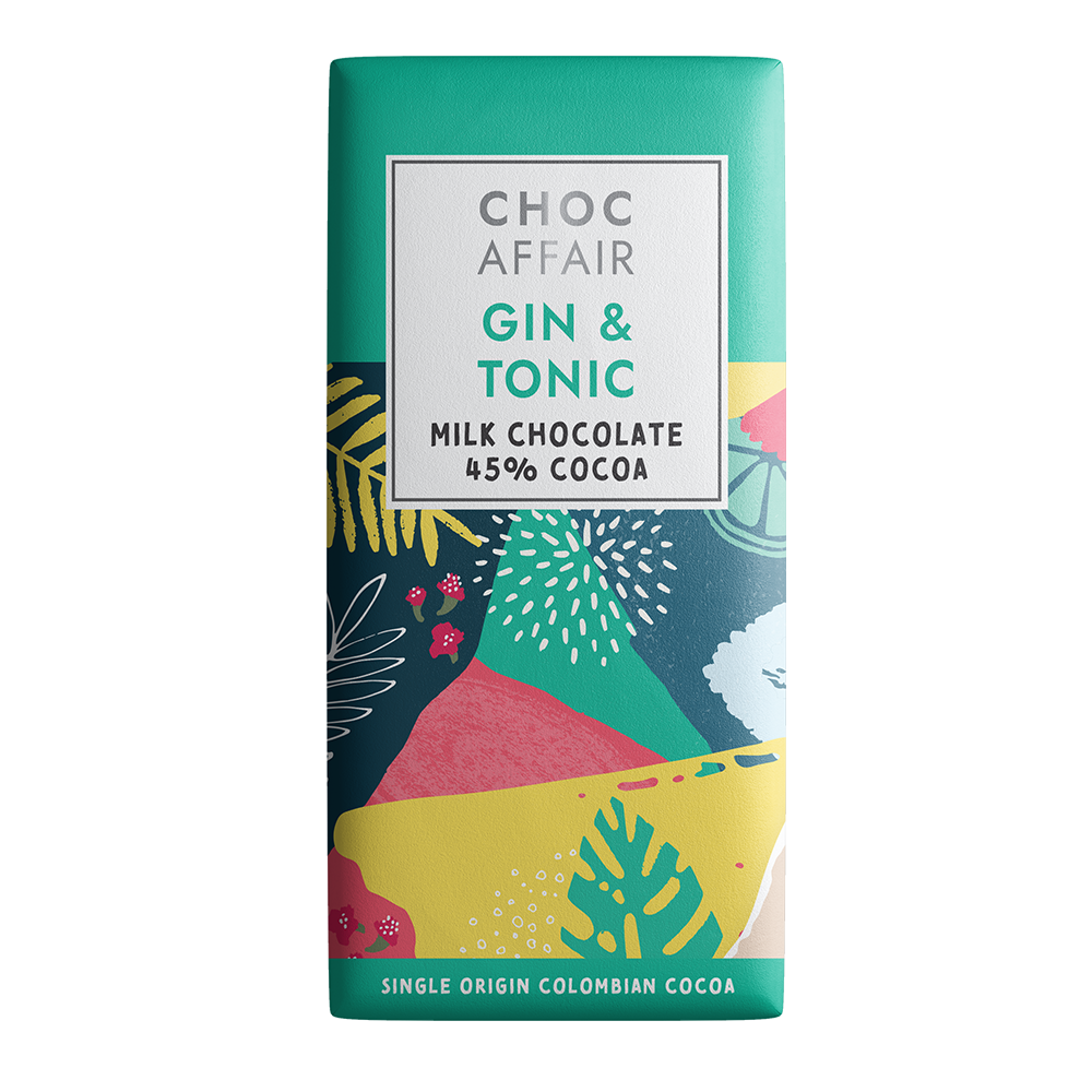 Gin_Tonic Gin & tonic flavour milk chocolate bar