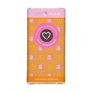 Orange & Geranium Milk Chocolate Bar