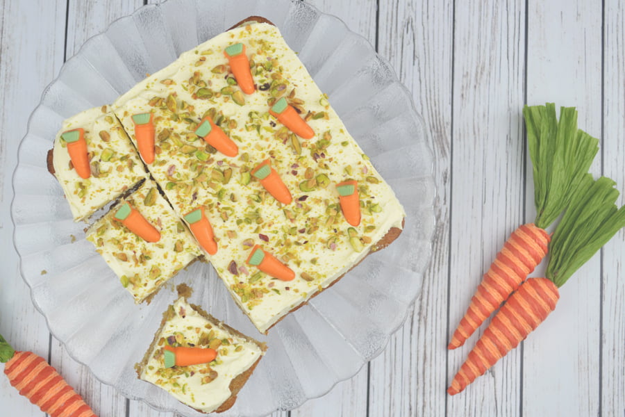 Carrot Cake with White Chocolate Ganache Frosting Recipe
