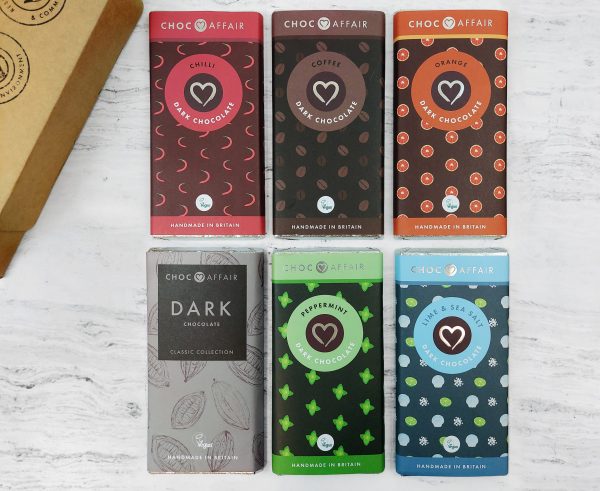 6 Bar Vegan Chocolate Letterbox Selection
