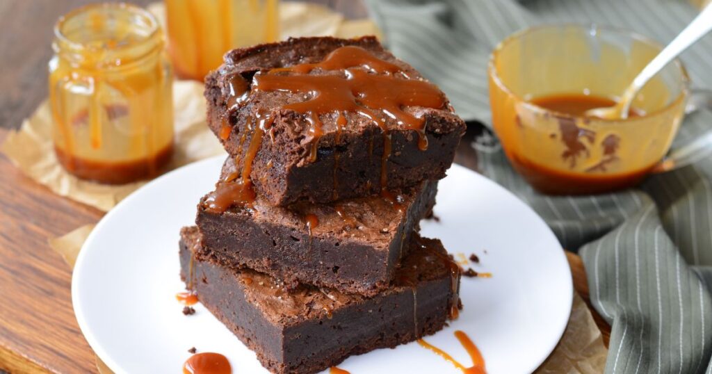 sticky toffee caramel brownies