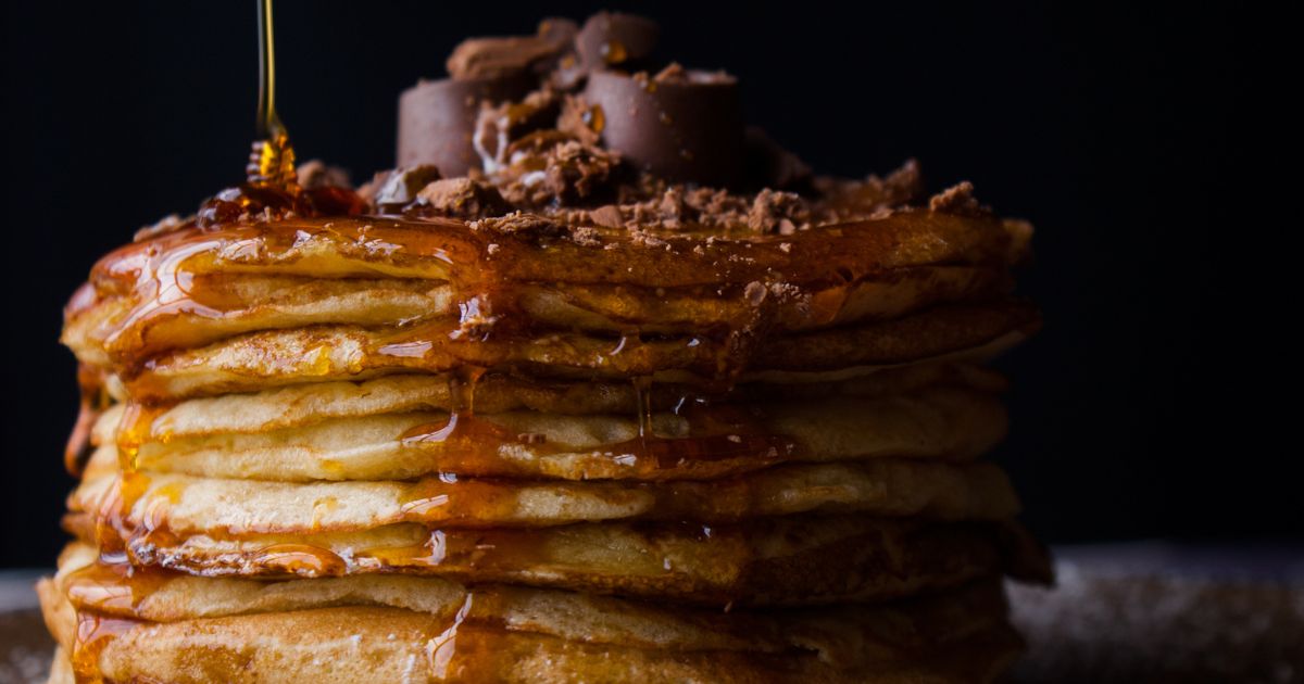 Chocolate Biscoff pancakes