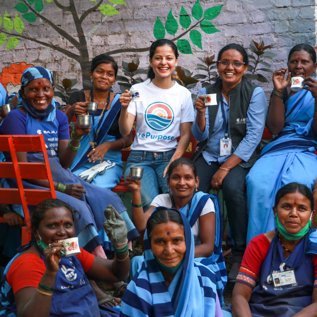 Partnering with rePurpose Global A group of woman from the rePurpose initiative