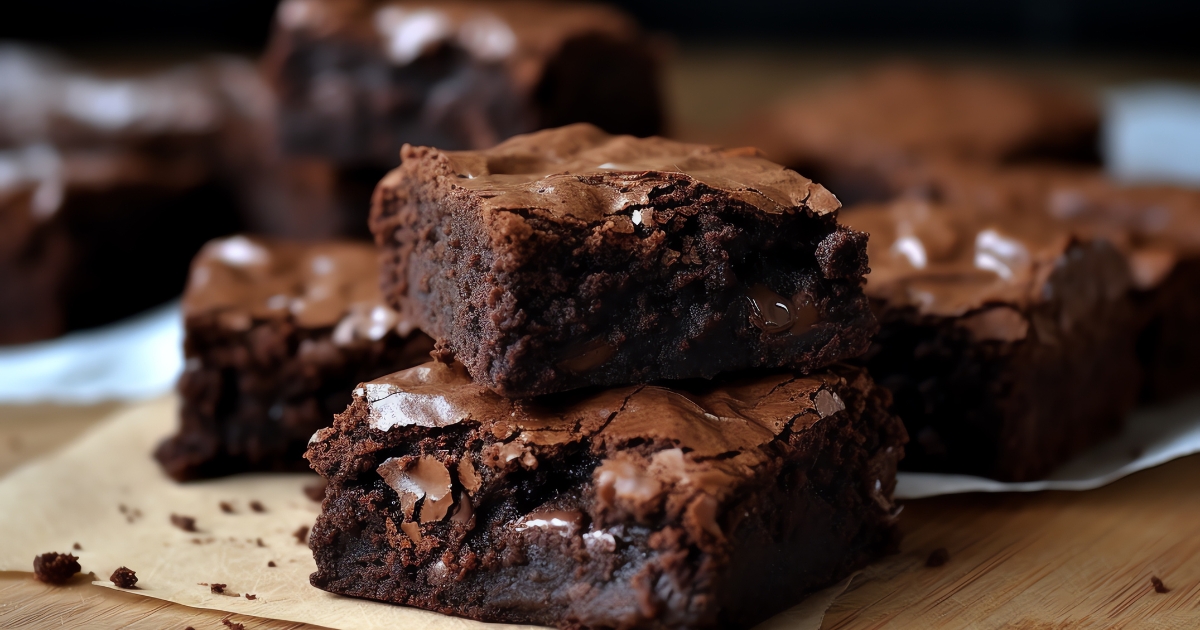 Chocolate sourdough brownies